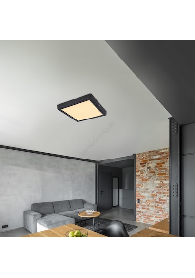 24 Watt Günışığı Ledli Çok Kaliteli Sıva Üstü Tavan Armatür 22 X 22 Cm Kare Sıva Üstü Tavan Armatürü Siyah