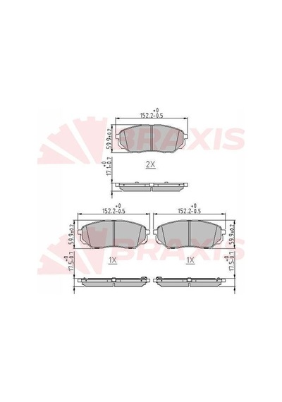Braxis Aa0676 Fren Balatası Ön Kia Sorento Iıı 14-sportage 2.0 Crdı 15- 58101c5a70
