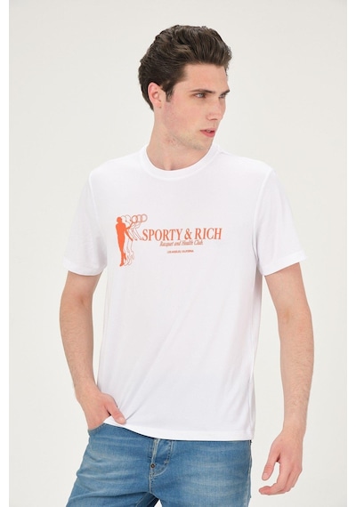 Rich Erkek Basic T-shirt Tşört Beyaz