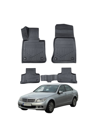 Mercedes C Serisi W204 2007-2014 Uyumlu Araca Özel Lüx 4d Paspas