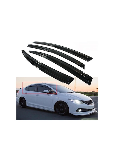 Honda Civic 2013.2014 Fb7 Sedan 4.lü Mugen Cam Rüzgarlıgı