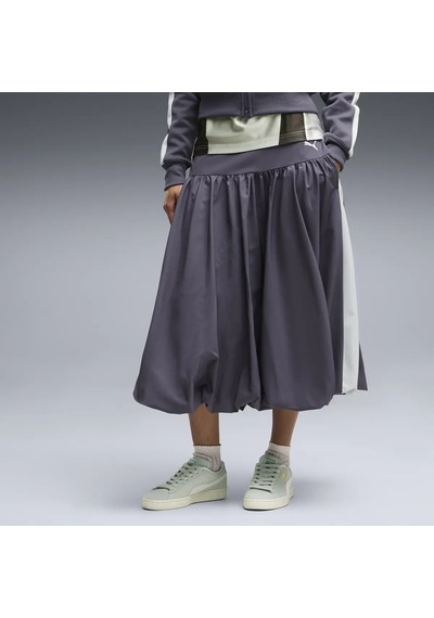 Puma T7 Balloon Midi Skirt Mavi Kadın Etek