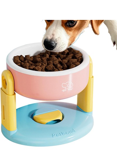 Yüksekliği Ayarlanabilir, Vantuzlu, Kedi-köpek Mama Kabı