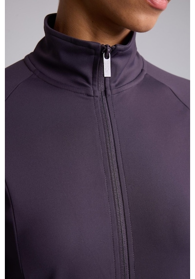 Defacto Esnek Kumaş Fermuarlı Reglan Kol Fitted Dik Yaka Sporcu Hırka H5287ax26aupr467 Mor-pr467