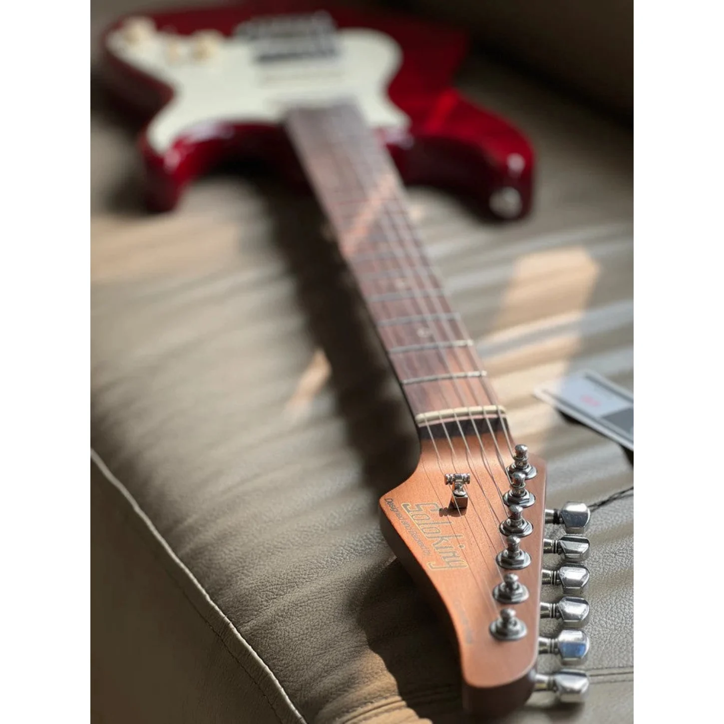 Soloking Ms-11 Classic Mkıı İn Transparent Red With 5a Flame Top Special Run W/gigbag