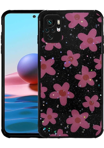 Xiaomi Poco M5S Kilif Simli Desenli Kamera Korumali Popy Kilif 559424706