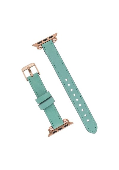 Bouletta Apple Watch Uyumlu Deri Kordon 42-44-45Mm Ferro Brn7 Yeş