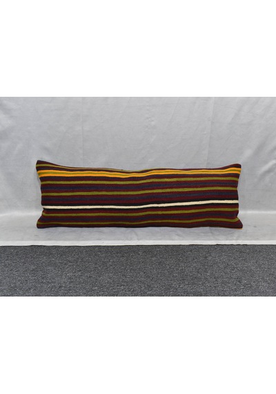 Zehra Abla Halı Yeni El Dokuma Dekoratif Lumbar Kilim Kırlent Yastık Kılıfı 6210