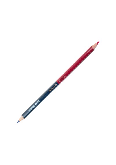Pelikan Başlık Kalemi Kırmızı-mavi 2 Uçlu Çok Renkli