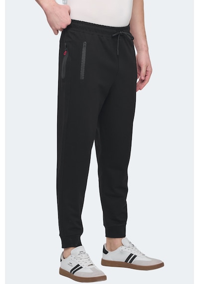 Slazenger Ofer In Erkek Fermuar Cepli Siyah Eşofman Altı Siyah