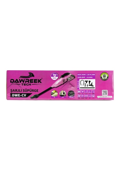 Dawreek DWE-CV Çift Batarya 13 KPA Dikey Şarjlı Süpürge
