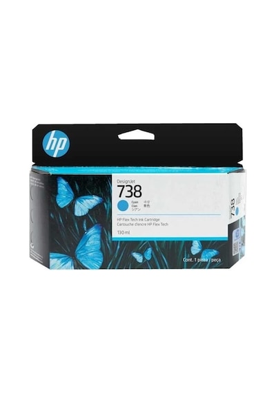 Hp 498n5a 738 Cyan Desıgnjet Ink 130 Ml