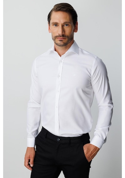 Igs Beyaz Slim Fit Dar Kalıp Klasik Yaka Düz Uzun Kollu Cepsiz %100 Pamuk Non Iron Ütü İstemeyen Gömlek -19997 Igs Beyaz Slim Fit Dar Kalıp Klasik Yaka Düz Uzun Kollu Cepsiz %100 Pamuk Non Iron Ütü İstemeyen Gömlek -19997