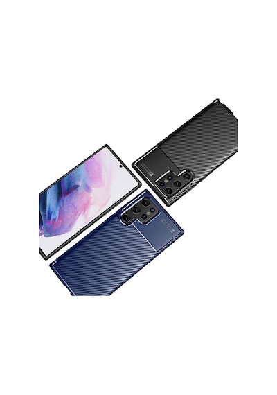 Samsung Uyumlu Galaxy S22 Ultra Kilif Karbon Tasarim Negro Silikon Kapak 529206560