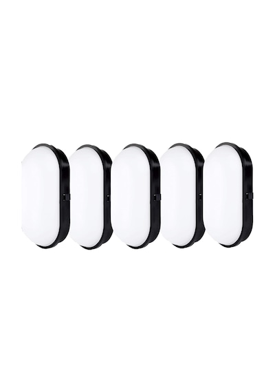 Su Geçirmez 20w Siyah Kasa Beyaz Işık 6400k Bahçe Teras Banyo İç Dış Mekan Led Işık 2000lm 1 A 1 Adet