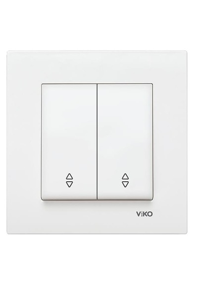 Viko Karre 3 Adet Beyaz Komütatör Vavien Anahtar+çerçeve Elektrik Anahtarı Seti 3 Adet Mekanizma + 3 Adet Tekli Çerçeve