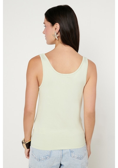 Ac&co / Altınyıldız Classics Kadın Mınt Yumuşak Dokulu Nefes Alabilen Rahat Slim Fit Bisiklet Yaka Esnek Örme Atlet Mint
