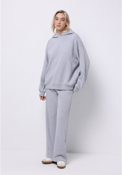 Colin's Colins Oversize Fit Kapüşonlu Düz Kadın Gri Sweatshirt Cl1076447 Q1.v2 Mga Gri Melanj