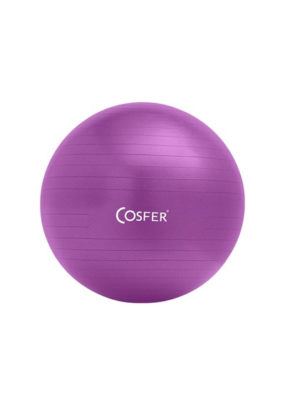 Delux Serisi Vücut Esneme Denge Cosfer & Plt-20 Cm Kutulu Pilates Topu Mor