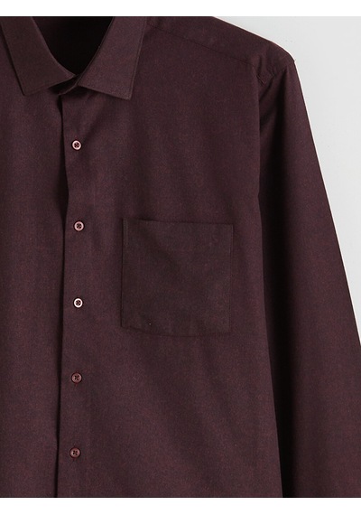 Lcwaıkıkı Classic Bordo Regular Fit Erkek Gömlek