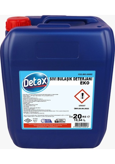 Detax Bulaşık Sıvısı 20 Kg