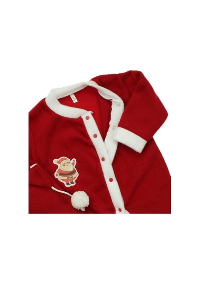 Pembecin Unisex Bebe Kırmızı Noel Kostüm Tulum