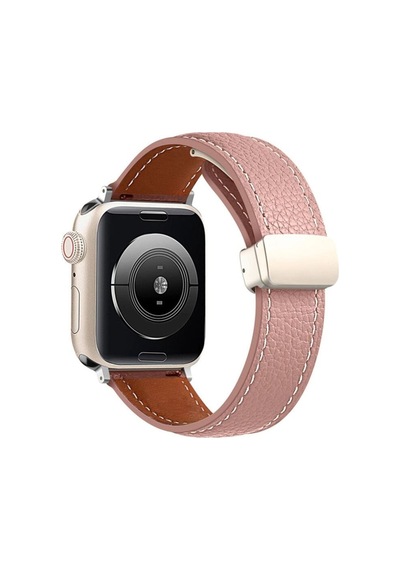 Apple Watch Uyumlu 42mm Kr414 Daks Deri Kordon