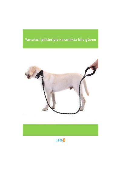 Reflektörlü Yansıtıcı Konforlu Köpek Tasması 130 Cm Orta Ve Büyük Boy Siyah Çok Renkli