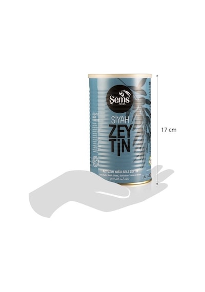 Şems 261 - 290 Kalibre Ekonomik Paket Siyah Sele Zeytin 2 x 900 G