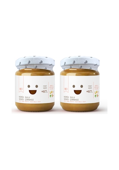 2'li Kemik Sulu Sebze Çorbası 200g +6 Ay