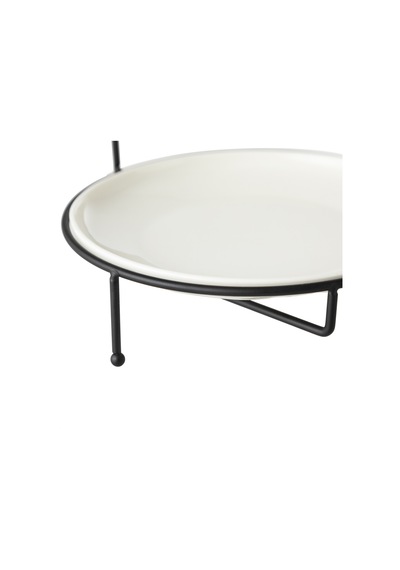 Mudo Home Gurme Standlı Sunum 22cm - Siyah Çok Renkli