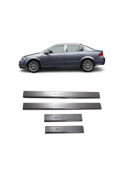 Opel Astra H Sedan Krom Kapı Eşiği 4 Prç 2004-2010