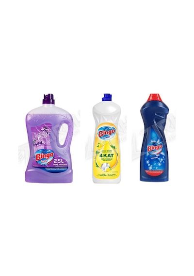 Bingo Yüzey Tem. Fresh 2.5 Lt + Bulaşık Deterjanı 650 Ml + Amonyaklı Krem 750 Ml 3'lü Set Diğer