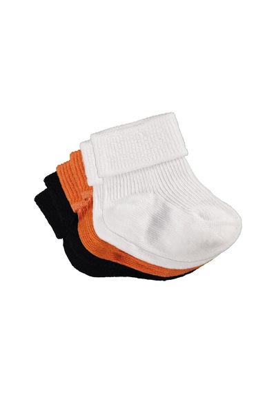 Civil Baby Classic Kıvrık 3'lü 6- Bebek Erkek Çorap Set - Standart 18 Ay Çok Renkli