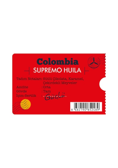 Moliendo Colombia Supremo Huila Yöresel Çekirdek Kahve 1 KG