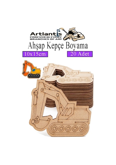 Ahşap Boyama Araçlar 20 Adet 10x15cm Taşıtlar Boyama Figürü Etkinlik Çoçuk Gelişim Motor Beceri Kreş Anasınıfı Mor