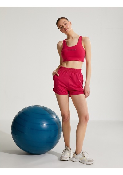 Koton Seamless Sporcu Sütyeni Halter Yaka Fuşya 3sak30079nk 3SAK30079NK302 Fuşya