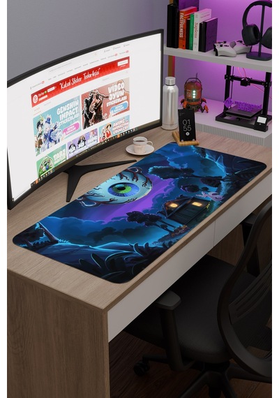 Terraria Kaymaz Dikişli Kauçuk Oyuncu Mousepad V3 - 90x40 Xxl Gaming Mouse Pad Fare Altlığı