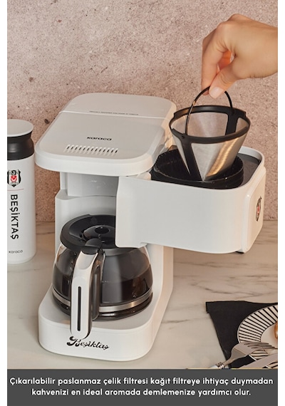 Karaca Just Coffee Aroma 2 İn 1 Beşiktaş Filtre Kahve Ve Çay Demleme Makinesi
