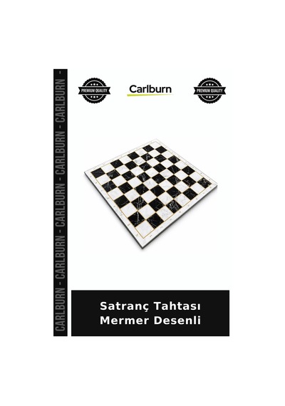 Satranç Tahtası Mermer Desenli Ofis Çocuğa Sergi