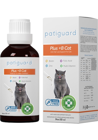 Patiguard Plus B For Cats Kedi İçin Tüy Dökülme Engelleyici 50 ML