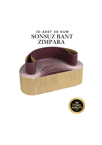 30 Adet Sonsuz Bant Zımpara Kağıdı 75x533 Mm 40 Kum Kalın Tank Palet Zımparası Şerit Zımpara Makinesi Ağaç Ahşap Metal Demir Duvar Yüzey Temizleme Kazıma Taşlama Seti Zımparalama Akülü Elektrikli
