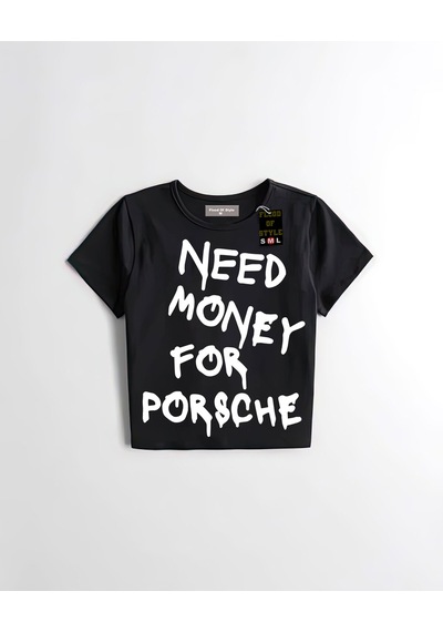 Flood Of Style Siyah Babby Tee Money Özel Tasarım
