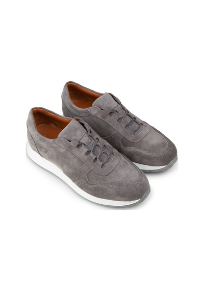 Deery Erkek Hakiki Süet Gri Sneaker Ayakkabı - E8210mgrıe01 Gri