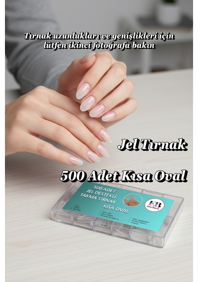 500 Adet Jel Tips Kısa Oval Takma Tırnak Önceden Törpülenmiş Protez Tırnak Kısa Oval 500 Adet Jel Tips Kısa Oval Takma Tırnak Önceden Törpülenmiş Protez Tırnak Kısa Oval
