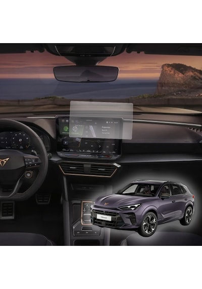 Cupra Terramar Multimedya Paneli Uyumlu Nano Cam Ekran Koruyucu Set