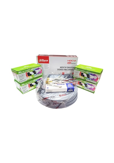 Dahua 4 Lü Full Hd Güvenlik Kamerası Seti Renkli Gece Görüşlü, Smd Plus Destekli