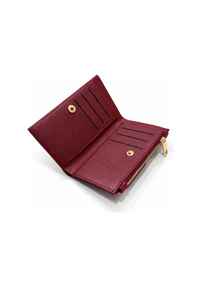 Adelina Bags Kadın Timsah Deseni Görünümlü Basic Küçük Bordo Cüzdan Bordo