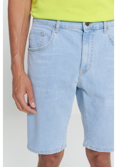 Ac&Co / Altınyıldız Classics Erkek Acık Mavı Slim Fit Dar Kesim Pamuklu Esnek Denim Şort