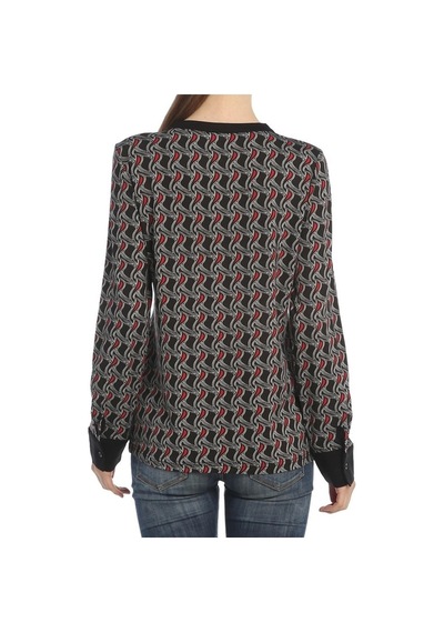 Bulalgiy Kadın Siyah Trend Baskılı Tshirt - Bga272470